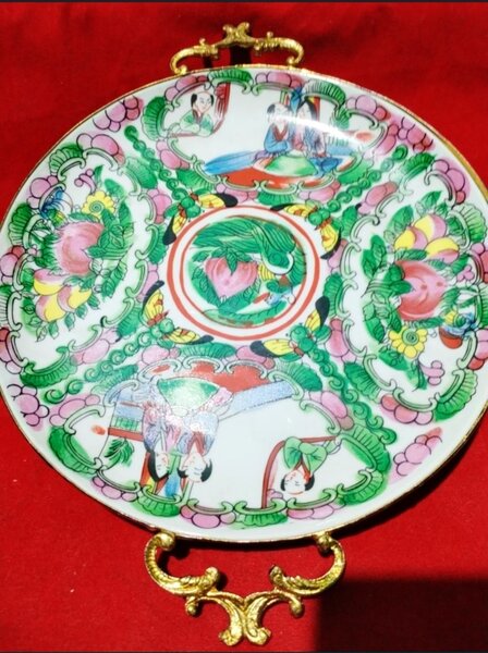 Platou vintage centru de masa Rose China