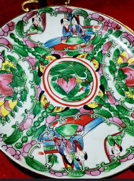Platou vintage centru de masa Rose China
